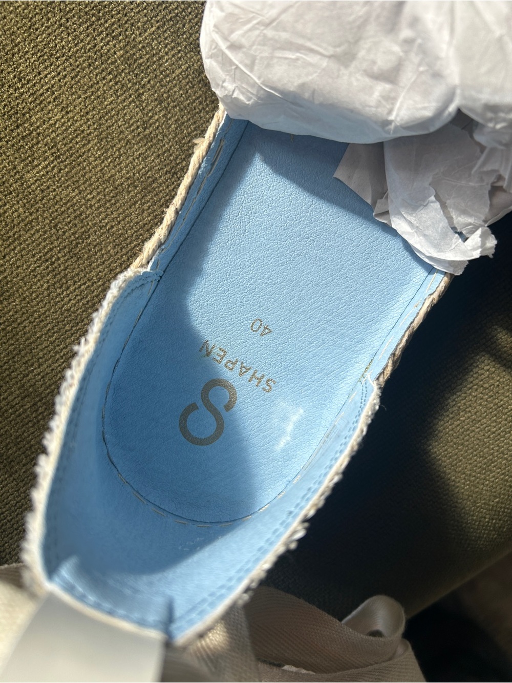 Shapen Festa- Barefoot light blue espadrilles - Picture 6 of 6